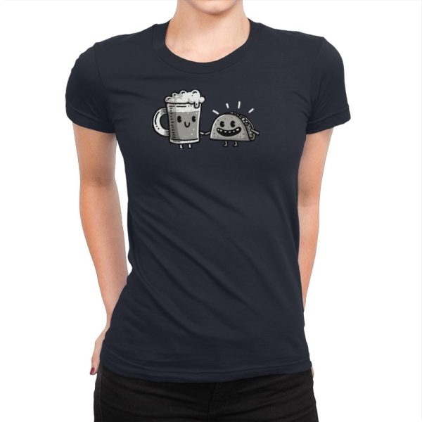 Cerveza y Taco Classic - Womens Premium Online now - Image 4