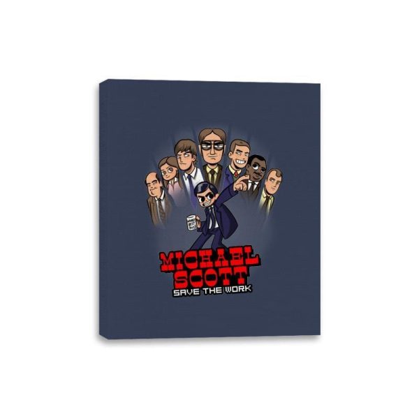 M Scott Saves The Work - Canvas Wraps For Discount