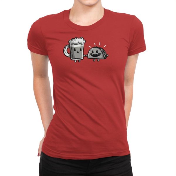 Cerveza y Taco Classic - Womens Premium Online now - Image 5