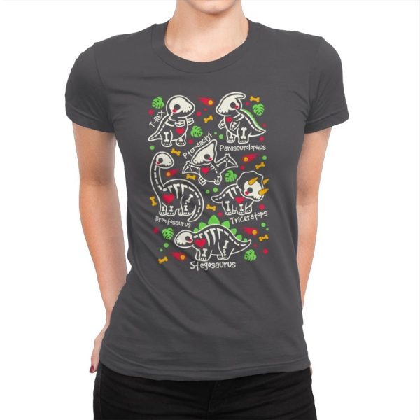 Dinosaurs skeletons - Womens Premium For Sale - Image 2