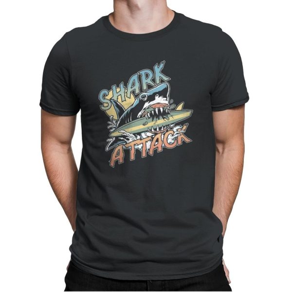 Great White Shark Attack - Mens Premium Sale - Image 3