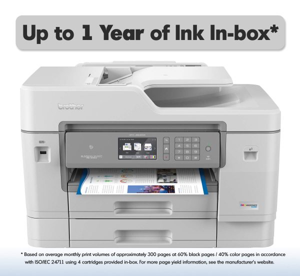 Brother Inkjet Printer, MFCJ6945DW, INKvestmentTank Color Inkjet All-in-One Printer with Wireless Fashion