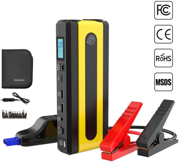 Portable Car Jump Starter, with LED Flashlight Via Amazon Sale