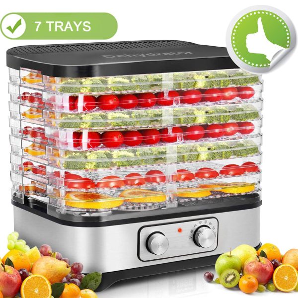 7 Removable Layers Fast Food Dehydrator Machine with Temperature Control Via Walmart For Sale