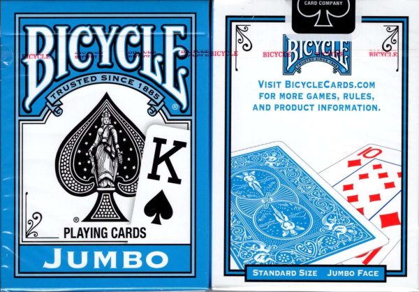 Blue Jumbo Index Bicycle Playing Cards Hot on Sale